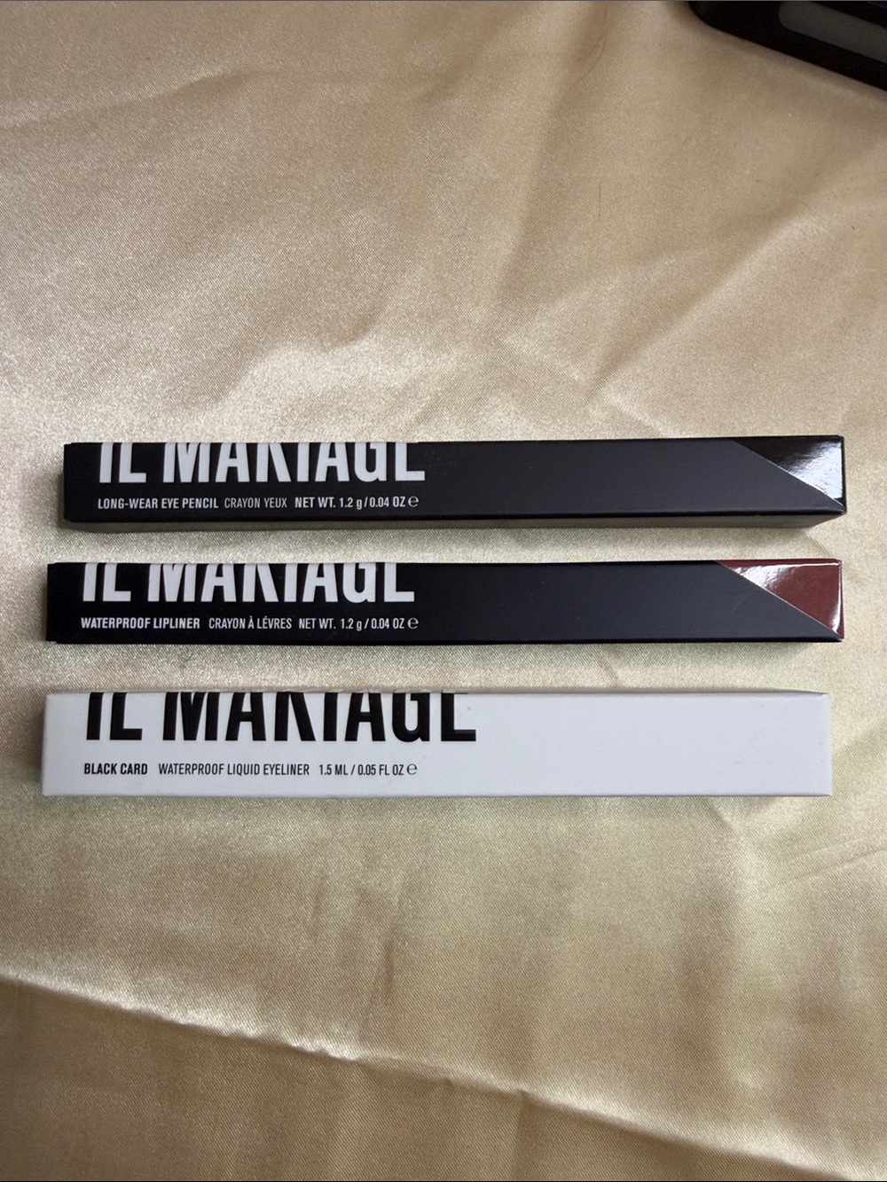 IL MAKIAGE Black Waterproof Liquid Eyeliner & Burgundy Lipliner Set